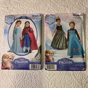 Disney Frozen costume and doll patterns